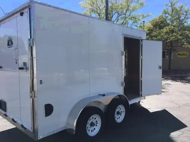 12ft TA Enclosed Cargo Trailer W/Rear Ramp Gate