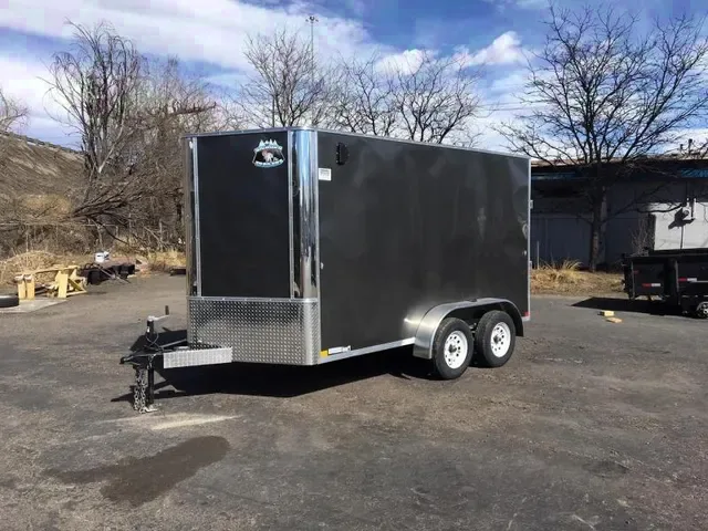 12ft TA Enclosed - Charcoal - Rear Ramp Gate