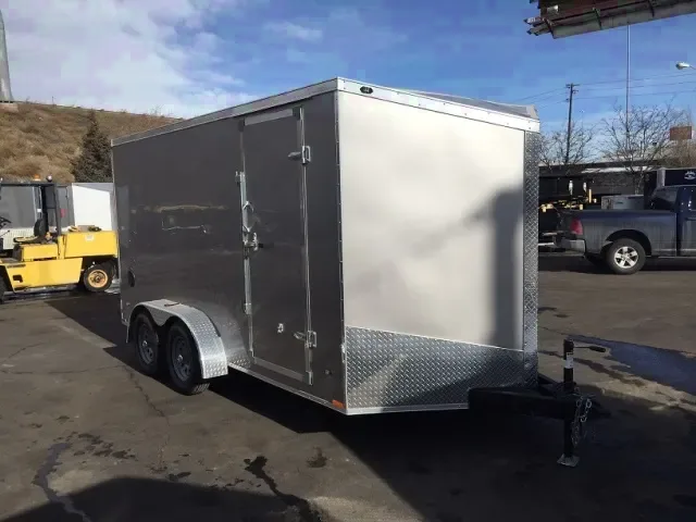 Champagne beige 14ft v-nose Trailer