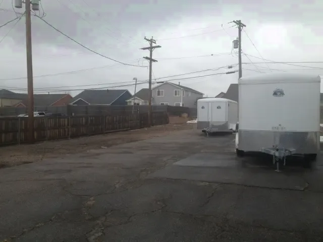 White 14ft Enclosed Cargo Trailer 2-3500lb Axles