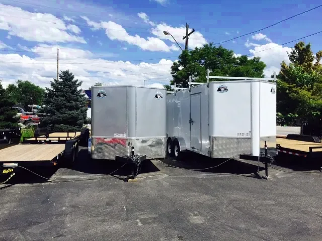 16ft Silver Tandem Axle Cargo Trailer