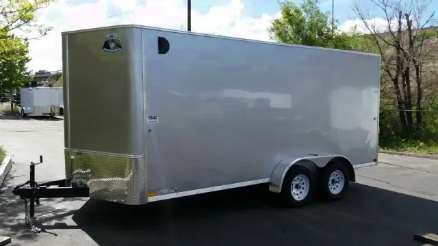 Silver 16ft v-nose trailer w/2-3500lb axles