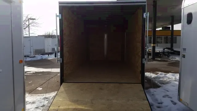 Silver 16ft Cargo Trailer w/Extra Height w/rear ramp gate