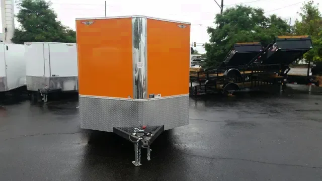 16ft orange/black cargo trailer