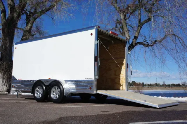 17ft Aluminum Cargo Trailer with Wrap Around Stoneguard