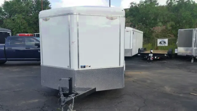16ft v-nose cargo trailer----enclosed steel