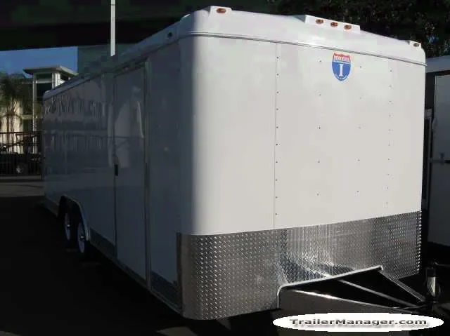 16ft  Tandem Axle WHITE With Ramp-5200lb Axles