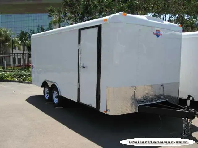 18ft 5200lb Axles WHITE With Ramp