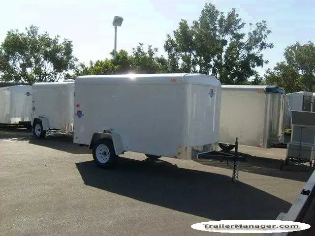 10ft Single Axle WHITE  With Single Door