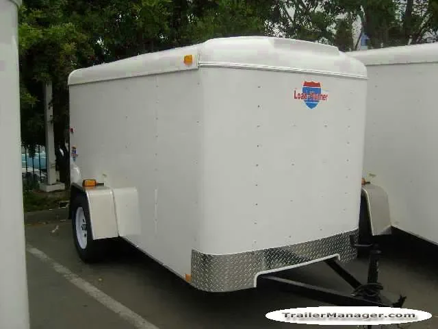 10ft Single Axle WHITE With Ramp