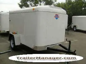 8ft Single Axle WHITE With Single Door