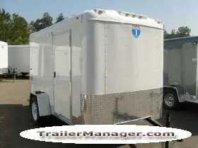 10ft Single Axle WHITE With Double Door