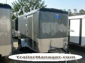 10ft Single Axle Charcoal With Ramp, Flat Front