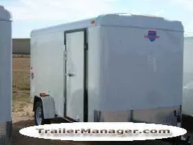 12ft Single Axle WHITE  With Double Door and Spare Tire