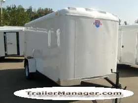12ft Single Axle WHITE With Ramp