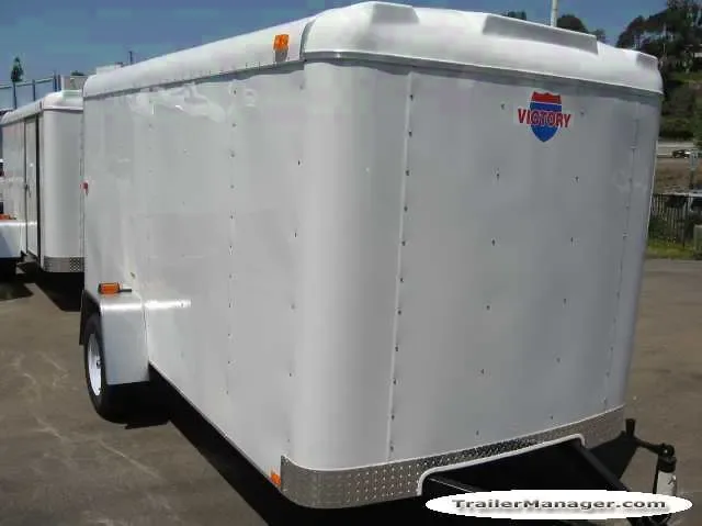 12ft Single Axle-3500lb WHITE With Ramp