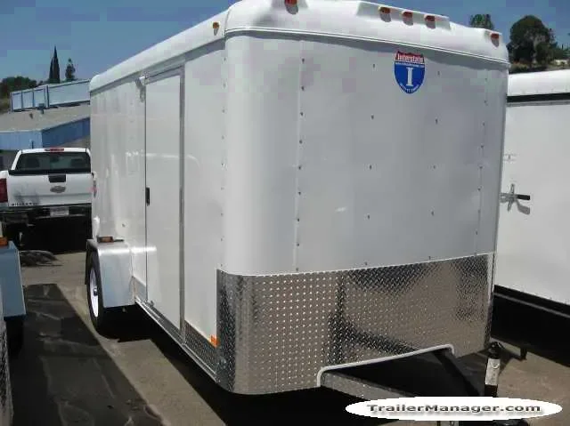 12ft Single Axle WHITE With Ramp