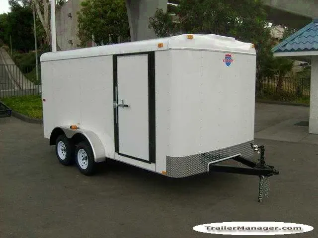 14ft Tandem Axle WHITE With Ramp