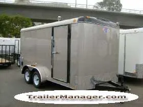 14ft CHAMPAGNE With Ramp and 3500lb Axles