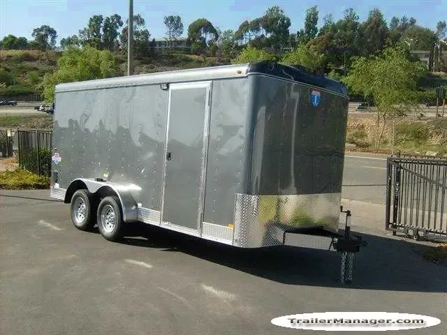 16FT TA CARGO TRAILER W/DOUBLE REAR DOORS