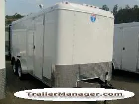 16ft Tandem Axle WHITE With Ramp