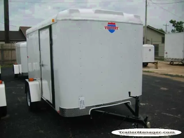 10ft  Single Axle WHITE With Ramp