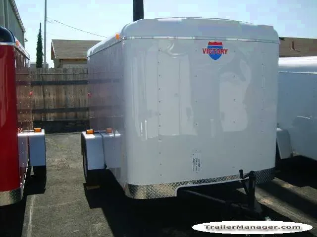 10ft  Single Axle WHITE With Double Door-Finished Interior