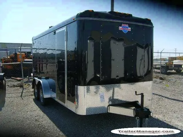 16ft Finished Interior Tandem Axle BLACK With Ramp