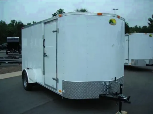 12FT Cargo White with Ramp Door