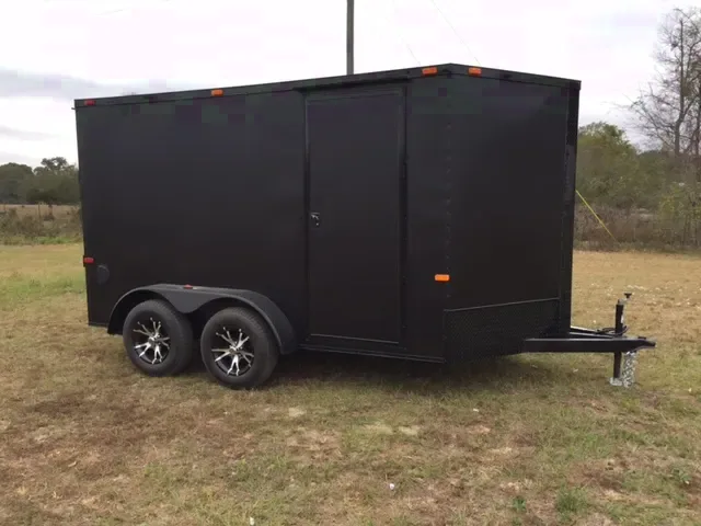 12FT BLACKOUT TRAILER WITH 2-3500LB AXLES