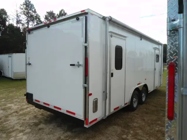 22FT WHITE ENCLOSED WITH AWNING