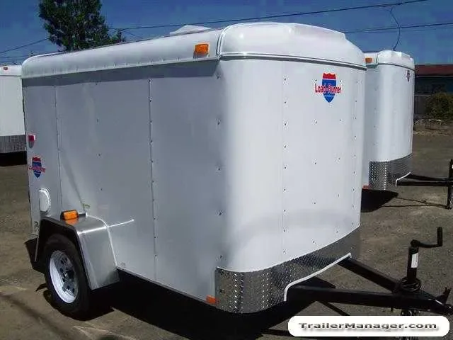 8FT Single Axle WHITE  With Single Door