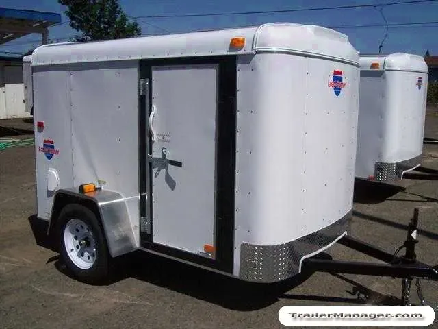 8FT Single Axle WHITE With Ramp