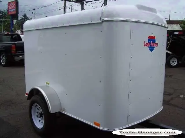 8FT  Single Axle WHITE  With Single Door