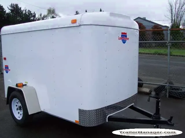 8FT Single Axle WHITE With Ramp