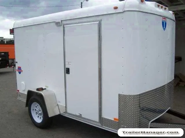 10ft Double Door Flat Front Cargo Trailer