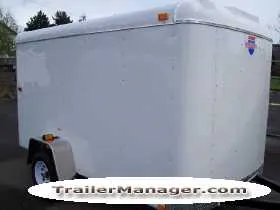 10FT Single Axle WHITE With Double Door