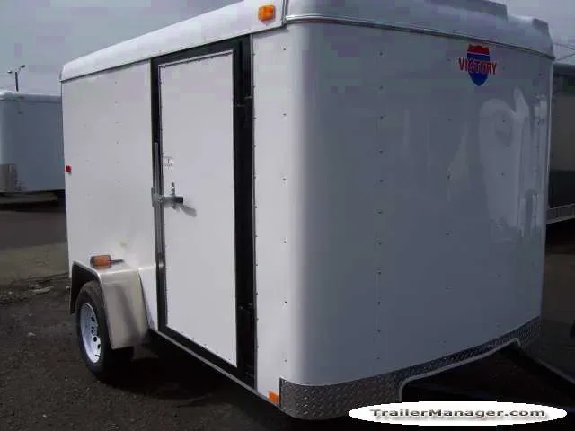 10FT Single Axle WHITE With Ramp