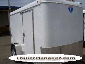 10FT Cargo Trailer Double Door White