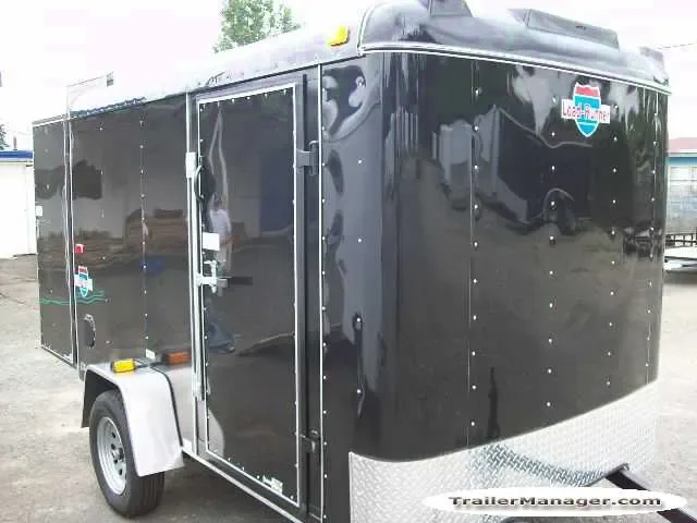 10FT  Single Axle BLACK  With Double Door