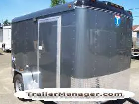 10FT  Single Axle SILVER With Double Door