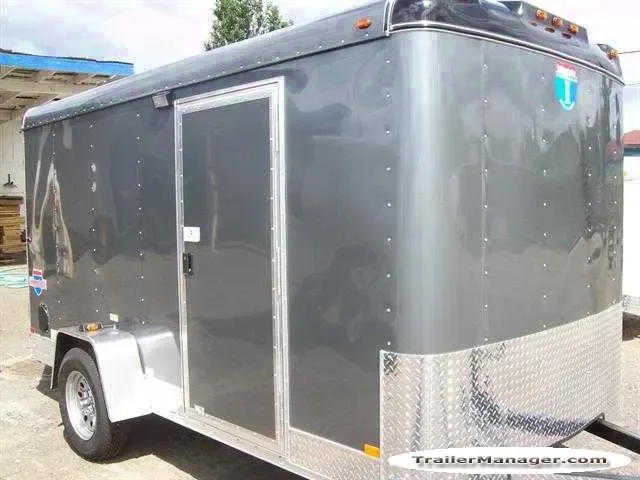 12FT Single Axle SILVER  With Double Door