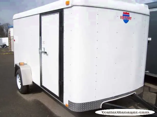 12FT Single Axle WHITE With Ramp-Side Door