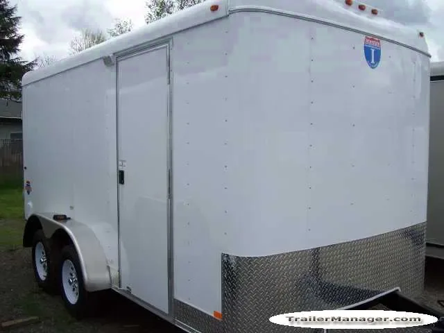 14FT Tandem Axle WHITE With Ramp