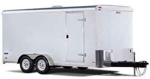 12FT TANDEM AXLE  CARGO-WHITE