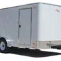 12FT, RAMP DOOR-WHITE FLAT FRONT