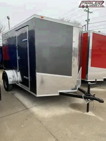 Compact 6x10 Single Axle Enclosed Cargo Trailer - Ready for Your Offer!
