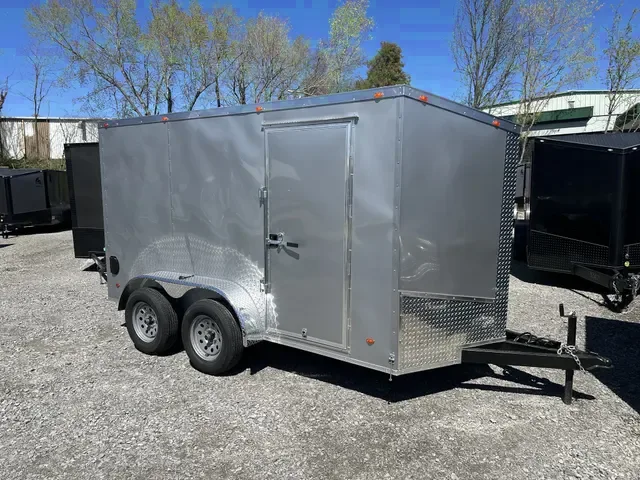 New 2025 High Country 6x12 Enclosed Cargo Trailer - Silver Finish