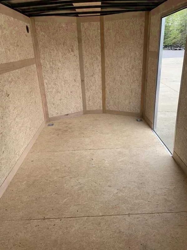 Brand New 2025 7x14 Enclosed Cargo Trailer - White Finish
