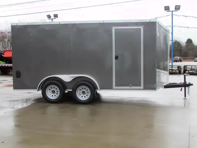 2025 7x14 Tandem Axle Enclosed Cargo Trailer - Charcoal - Your Offer Welcome!